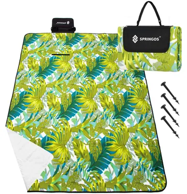 Productafbeelding van Picknickkleed | Picknickdeken | Buitenkleed | Picknick | 200 x 200 cm | Groen
