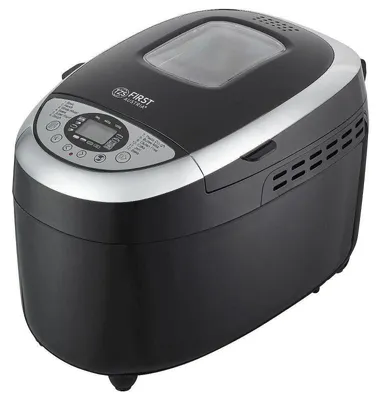 Obrázek produktu pro Pečárka FIRST FA-5152-3-BA, 850W, 1,25 kg, 12 programů, časovač, nepřilnavý povrch, černá/inox