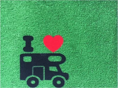 Produktbild von Teppich für Wohnmobile, grün, 40 x 60 cm – Arisol