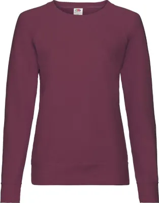 Produktbild von Damen-Sweatshirt Leichter Raglan-Sweat Lady - Burgund, M
