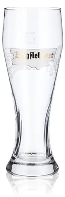 Produktbild von Dingslebener Bier Glas Weißbierglas Biergläser Gläser 0,3l Relief