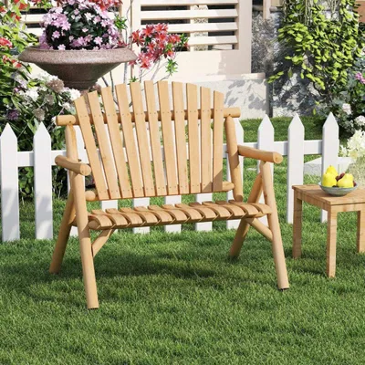 Immagine prodotto di Panchina da giardino in legno a 2 posti con braccioli, portata massima 300 kg.