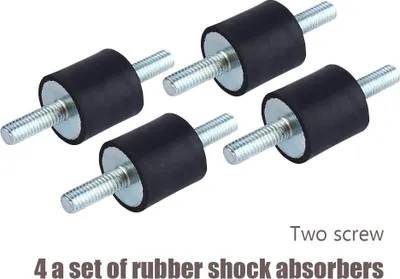 Produktbild von Gummi-Antivibrationshalterung M6 20x20 mm – Stoßdämpfer für Luftkompressor, Dieselmotor, Wassermotor