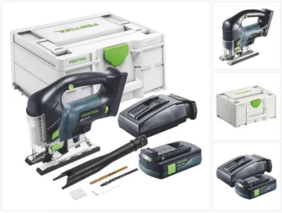 Zdjęcie produktu dla Festool CARVEX PSBC 420-Basic akumulatorowa wyrzynarka wahadłowa 18 V 120 mm bezszczotkowa + 1x akumulator 3,0 Ah + ładowarka + systainer