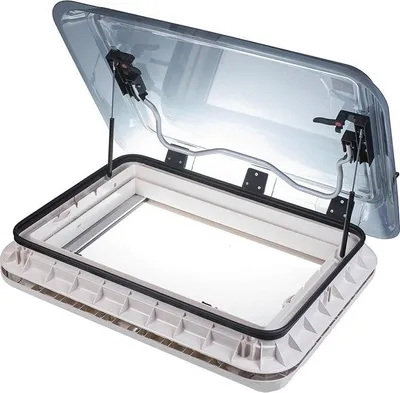 Image de Trappe de toit 700x500 mm sans ventilation permanente led transparente