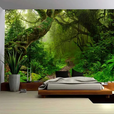 Image de Grand tapis mural naturel pour la décoration murale