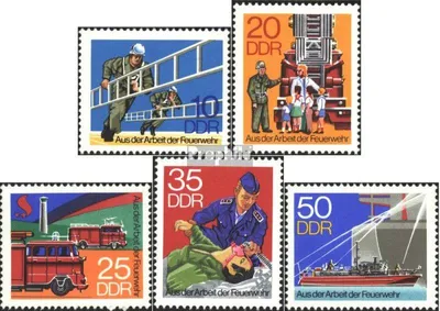 Produktbild von Briefmarken DDR 1977 Mi 2276-2280 (kompl.Ausgabe) postfrisch Feuerwehr