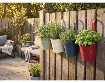 Produktbild von Blumentopf zum Hängen Lafiora Metall 17 x 12,5 x 31 cm lemonade
