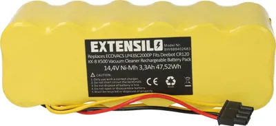 Produktbild von EXTENSILO Akku kompatibel mit Ariete Briciola 2712, 2711, 2717 Staubsauger (3300 mAh, 14,4 V, NiMH)