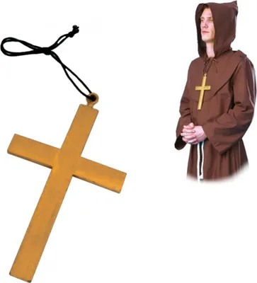 Produktbild von Mönchskreuz Kreuz Mönch Pater Priester Karneval Fasching