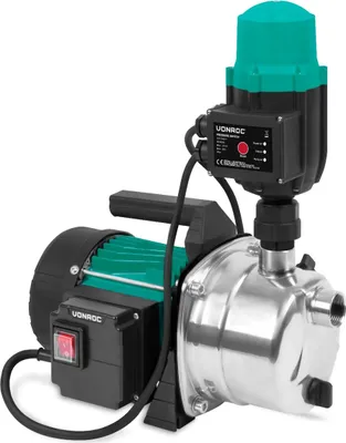 Produktbild von Vonroc Gartenpumpe selbstansaugend - Automatische Wasserpumpe 1000W, 3500l/h