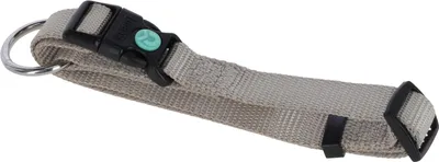 Produktbild von KERBL Halsband Miami – Farbe Beige (Halsumfang 45 – 65 cm, Nylon, verstellbar)