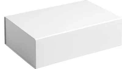 Produktbild von Luxus Geschenkbox, Magnetbox matt plastifiziert WEISS Format 22x16x7cm 5 St.