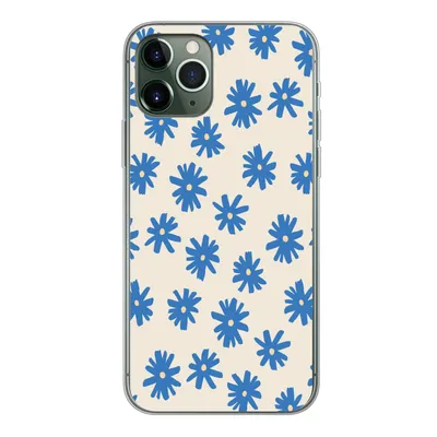 Produktbild von MuchoWow® Handyhülle Schutzhülle Hülle für iPhone 11 Pro Blume - Muster - Minimalismus Silikon Softcase Handy Hülle - Handy