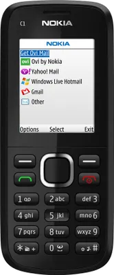 Produktbild von Nokia C1-02, Balken, Single SIM, 4,57 cm (1.8"), 128 x 160 Pixel, Bluetooth, Schwarz