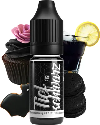 Produktbild von Belissia Lebensmittelfarbe Schwarz -10ml flüssig & hochkonzentriert - Lebensmittelechte Speisefarbe zum Backen, Kochen, Fondant & DIY - vegan
