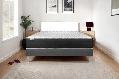 Productafbeelding van Matrasset VITAL MEMO ONE, 180 x 220 cm, bedframe set, grijs