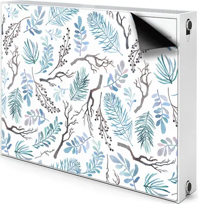 Produktbild von Magnet Heizkörper Heizkörper-Abdeckung Heizkörperabdeckung 90x60 cm  - Blätter und Zweige