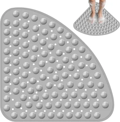 Produktbild von Duschmatte Viertelkreis, Antirutsch, 54 x 54 cm, PVC, für Badezimmer