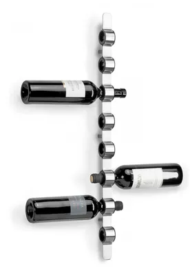 Produktbild von Blomus CIOSO, 8 Flasche(n), Edelstahl, Synthetisch, Edelstahl, Wandmontiertes Weinregal
