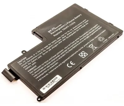 Produktbild von Akku für Dell P39F Li-Pol 11,1 Volt 3400 mAh schwarz.