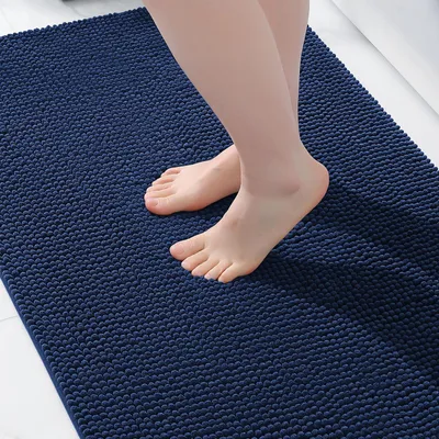 Immagine prodotto di Tappetino da bagno in chenille, antiscivolo e ad alta capacità di assorbimento, dimensioni 60 x 90 cm