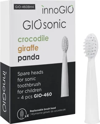 Obrázok produktu pre Náhradná hlavica k sonickej kefke GIOSonic 4ks