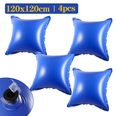 Produktbild von Clanmacy 4pcs Poolkissen Pool Winter Luftkissen 122 x 122 x 60 cm, Pool Polster, Luftkissen, Winterkissen für Abdeckplanen Poolabdeckung Winter Überwinterung