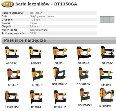 Zdjęcie produktu dla Bostitch sztyfty bt13 50mm 5000 szt.