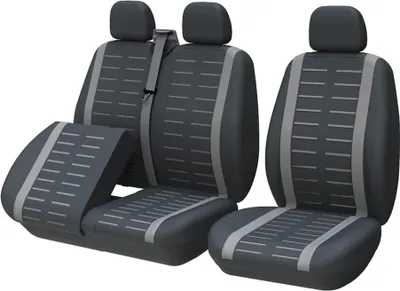 Produktbild von Autositzbezüge 2+1, universal, grau, Polyester, für Transporter