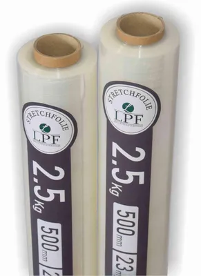 Produktbild von 2x Stretchfolie Wickelfolie transparent 2,5Kg, Breite 500mm