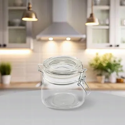 Produktbild von Maestro Glasbehälter mit Clip 0,5 L Silikondichtung