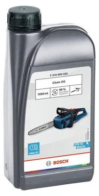 Immagine prodotto di Olio per motoseghe BOSCH - 1 litro - Per la lubrificazione della catena
