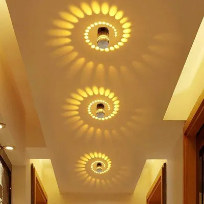 Image de Applique murale LED en aluminium 3 W, culot E27, jaune