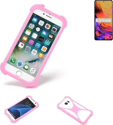 Produktbild von K-S-Trade Handy Hülle kompatibel mit ZTE Axon 30 Pro Schutz Hülle Bumper Silikon Schutz Hülle Cover Case Silikoncase Silikonbumper TPU Softcase