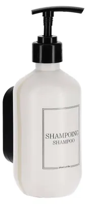 Produktbild von Shampoo-spender aus kunststoff 380 ml mit wandhalterung zur befestigung oder 3 m - weiss - Tendance
