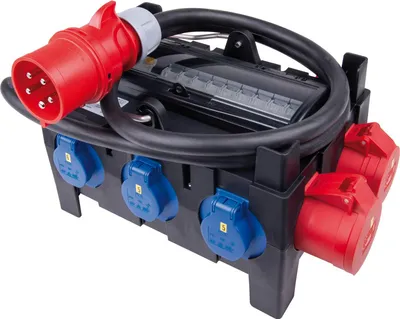 Produktbild von Mobilverteiler Kunststoff Ischl tragbar 16A 6x250V/3x400V+FI IP44