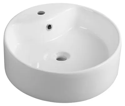 Produktbild von Aqualine Keramik-Waschbecken Durch. 40cm, zum Aufsetzen, Weiß