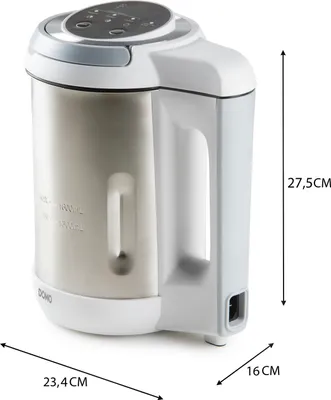 Obrázok produktu pre Domo DO737BL, 1,6 L, Štýl kanvice, Nerezová oceľ, 1,1 m, 1000 W, 234 mm