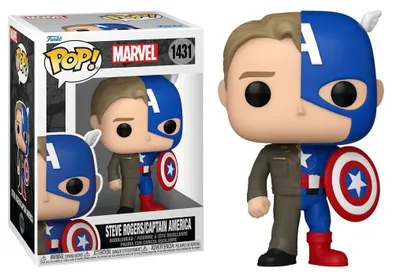 Zdjęcie produktu dla Marvel POP! Winylowa Figurka Podzielona - Kapitan A/Steve R 9 cm