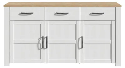 Produktbild von Sideboard >BOHOL< in Eiche Nachbildung / Sibiu - 166,1x87x42cm (BxHxT)