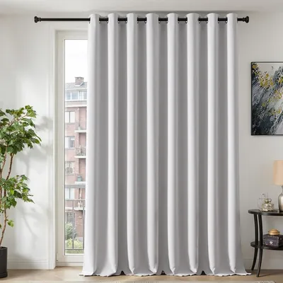 Productafbeelding van Verduisterend gordijnpaneel wit met oogjes, 260 x 280 cm (hoogte x breedte), voor binnen