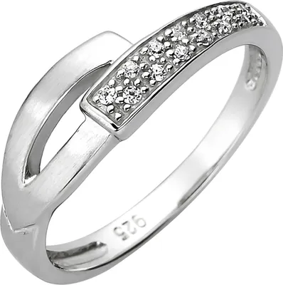 Produktbild von Gr. 54 Damen Ring 925 Sterling Silber 13 Zirkonia Silberring