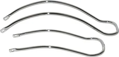 Image de Kit de protections chromées BestPrice, compatible avec les modèles Kreidler de 1965 à 1967, pour l'avant et l'arrière