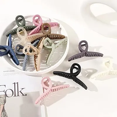 Produktbild von Große Haarkrallen und Klauenclips für Damen und Mädchen, starker Halt, matte Haarspangen für dickes und dünnes Haar
