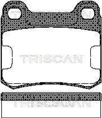Produktbild von TRISCAN Bremsbeläge Bremsklötze HINTEN 8110 23995