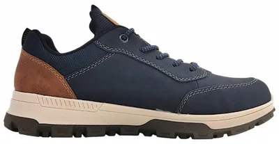 Image de Chaussures de sport pour hommes Rieker, lacets, couleur bleue, style décontracté