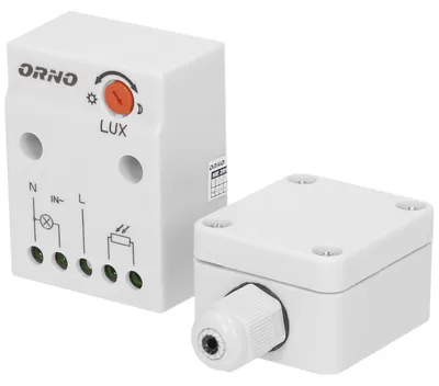 Dämmerungsschalter IP65 mit Außensonde, 2-100 LUX, 230V/50Hz, 10-2300W