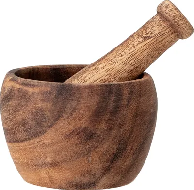 Produktbild von Mörser mit Stößel aus Akazienholz von Bloomingville
