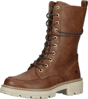 Image de Mustang Veterschoenen Hoog  Veterschoenen Hoog - Cognac - Maat 40